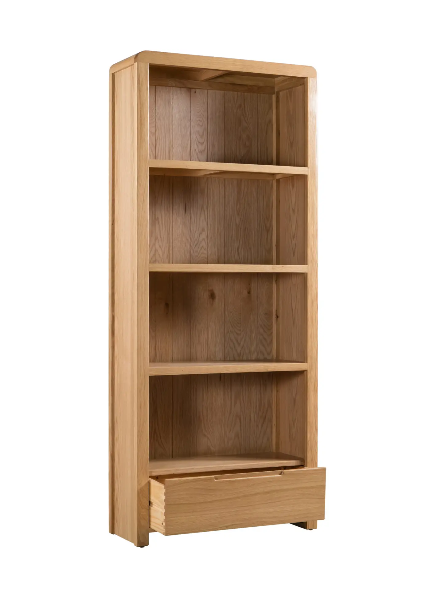 Curve Oak Tall Bookcase - Image 2