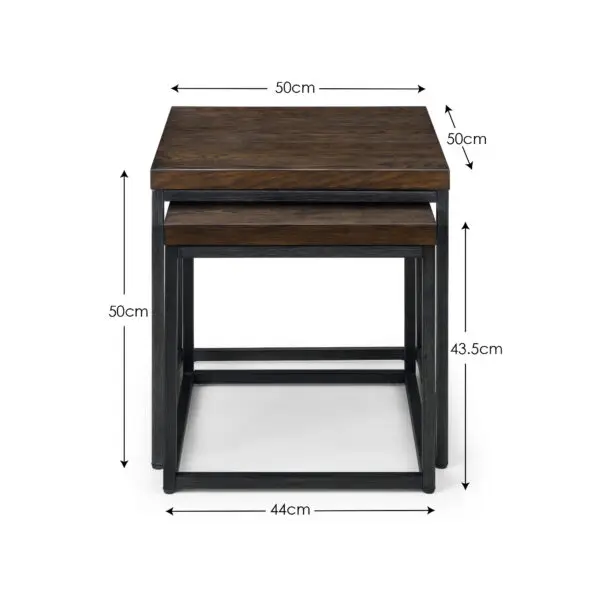 Brooklyn Nesting Lamp Tables - Dark Oak - Image 7