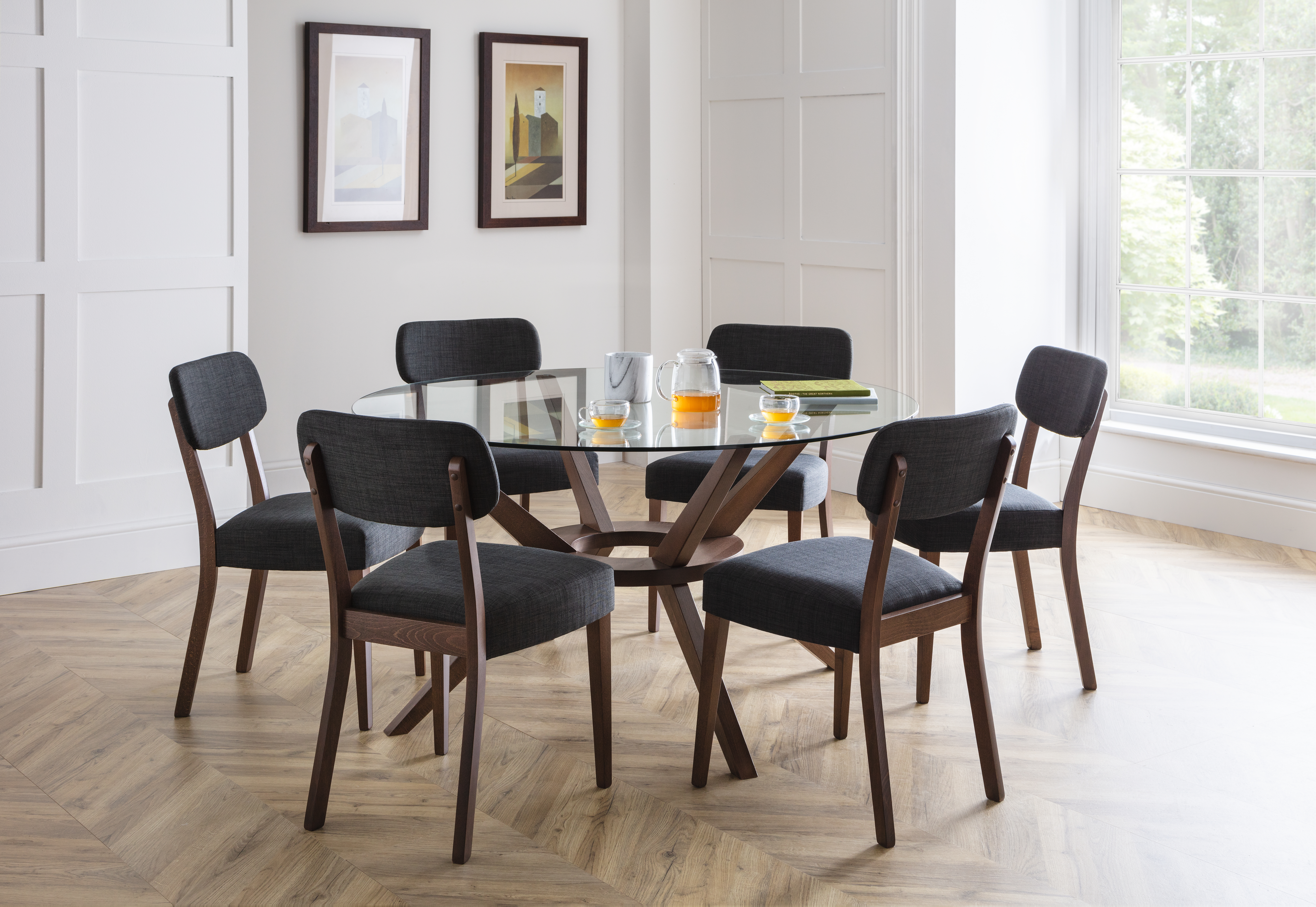 Chelsea 140cm Round Glass Table - Image 5