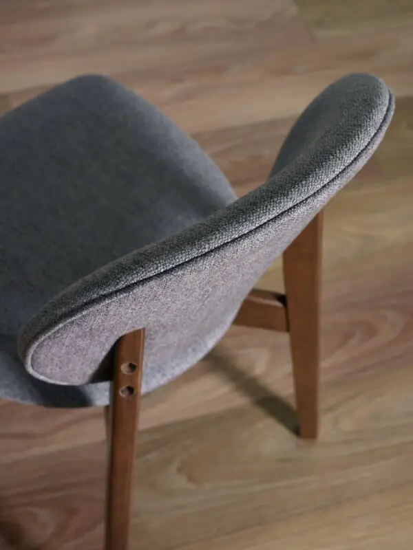 Set of 2 Artemis Walnut and 
Grey Dining Chairs - Image 8