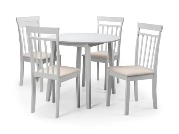 Coast Grey Dropleaf Table and 4 Grey Coast Chairs - Image 2