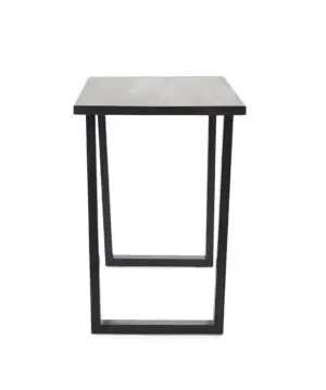 Brooklyn Dark Oak Bar Table And 2 Luxe Blue Bar Stools
