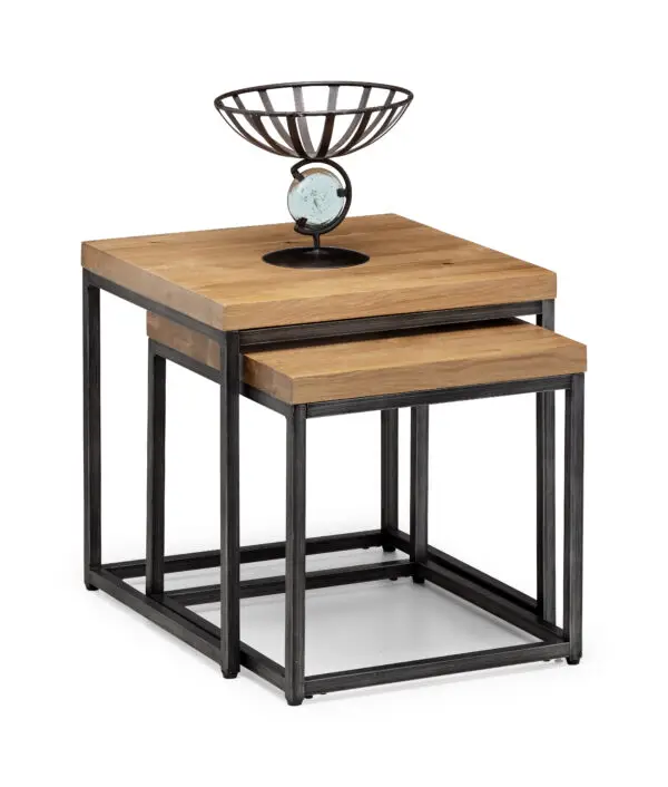 Brooklyn Nesting Lamp Tables - Oak - Image 3