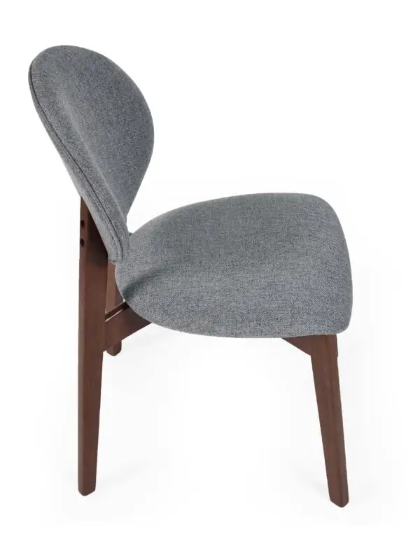 Set of 2 Artemis Walnut and 
Grey Dining Chairs - Image 5