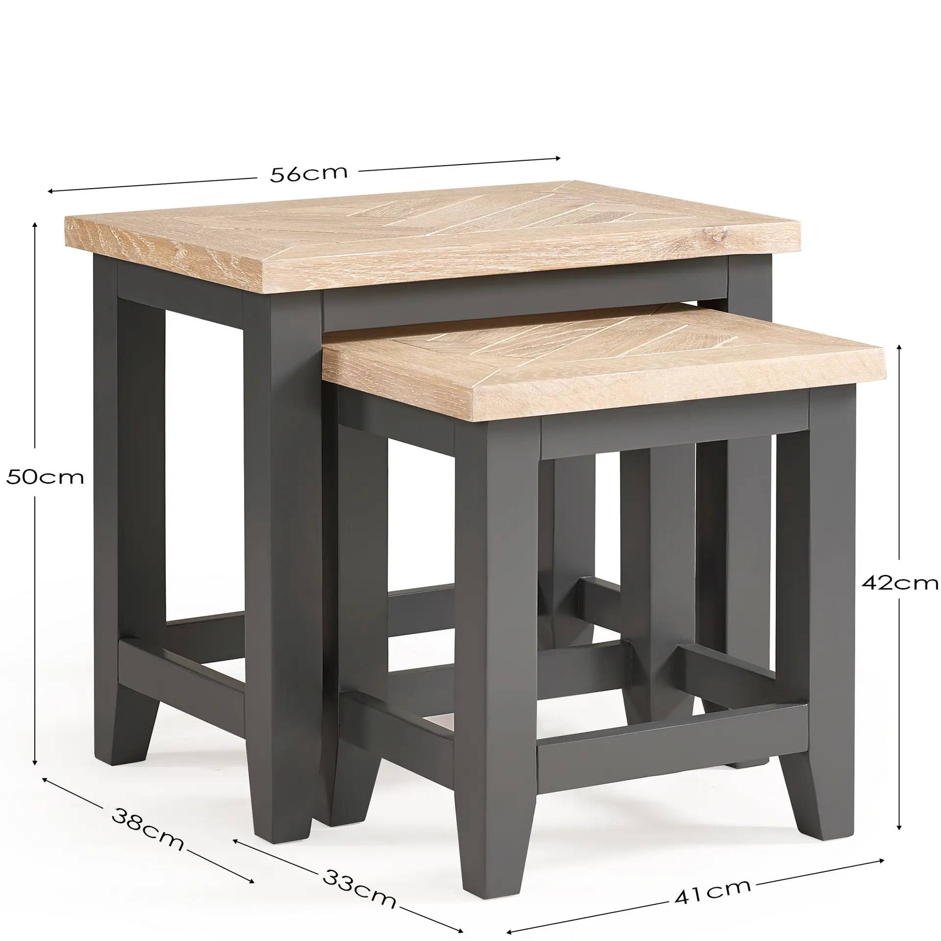 Bordeaux Nest Of Tables Dark Grey - Image 8
