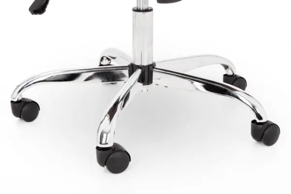 Gio Brown & Chrome Office Chair - Image 4