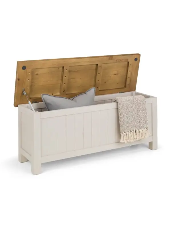 Aspen Storage Bench - Grey Wash - Image 6