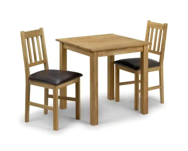 Coxmoor 75cm Square Dining Table - Oak - Image 5