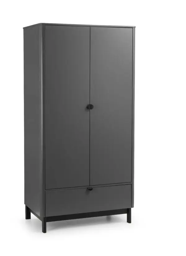 Chloe 2 Door 1 Drawer Wardrobe - Image 3