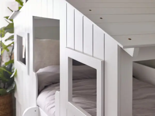Acorn Treehouse Midsleeper & Storage Unit - White - Image 10