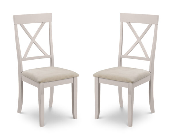 Set Of 2 Davenport Elephant Grey Dining Chairs - Image 2