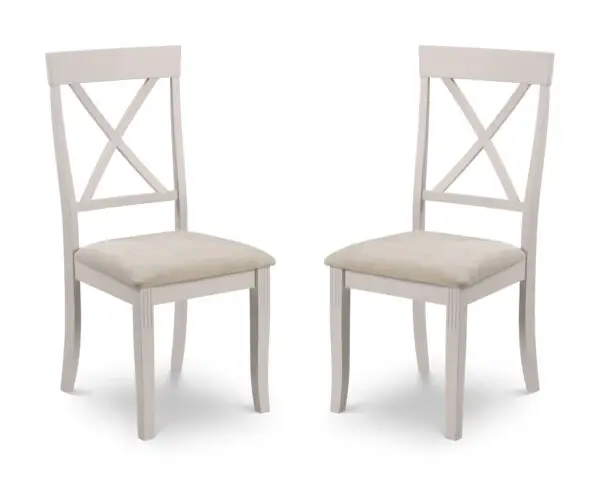 Set Of 2 Davenport Elephant Grey Dining Chairs - Image 2