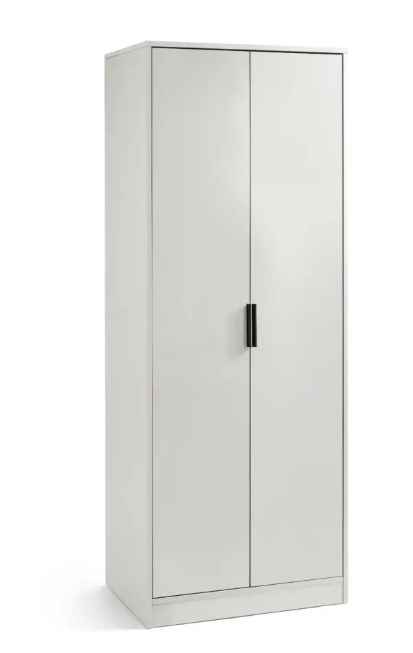 Alba 2 Door Wardrobe - Silk Grey - Image 2