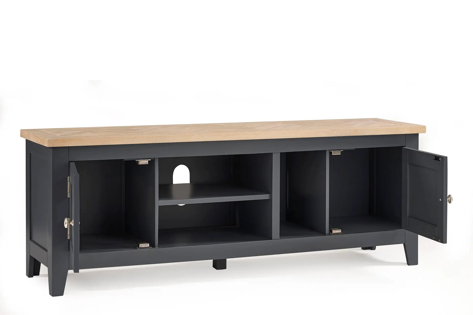 Bordeaux Tv Unit Dark Grey - Image 3