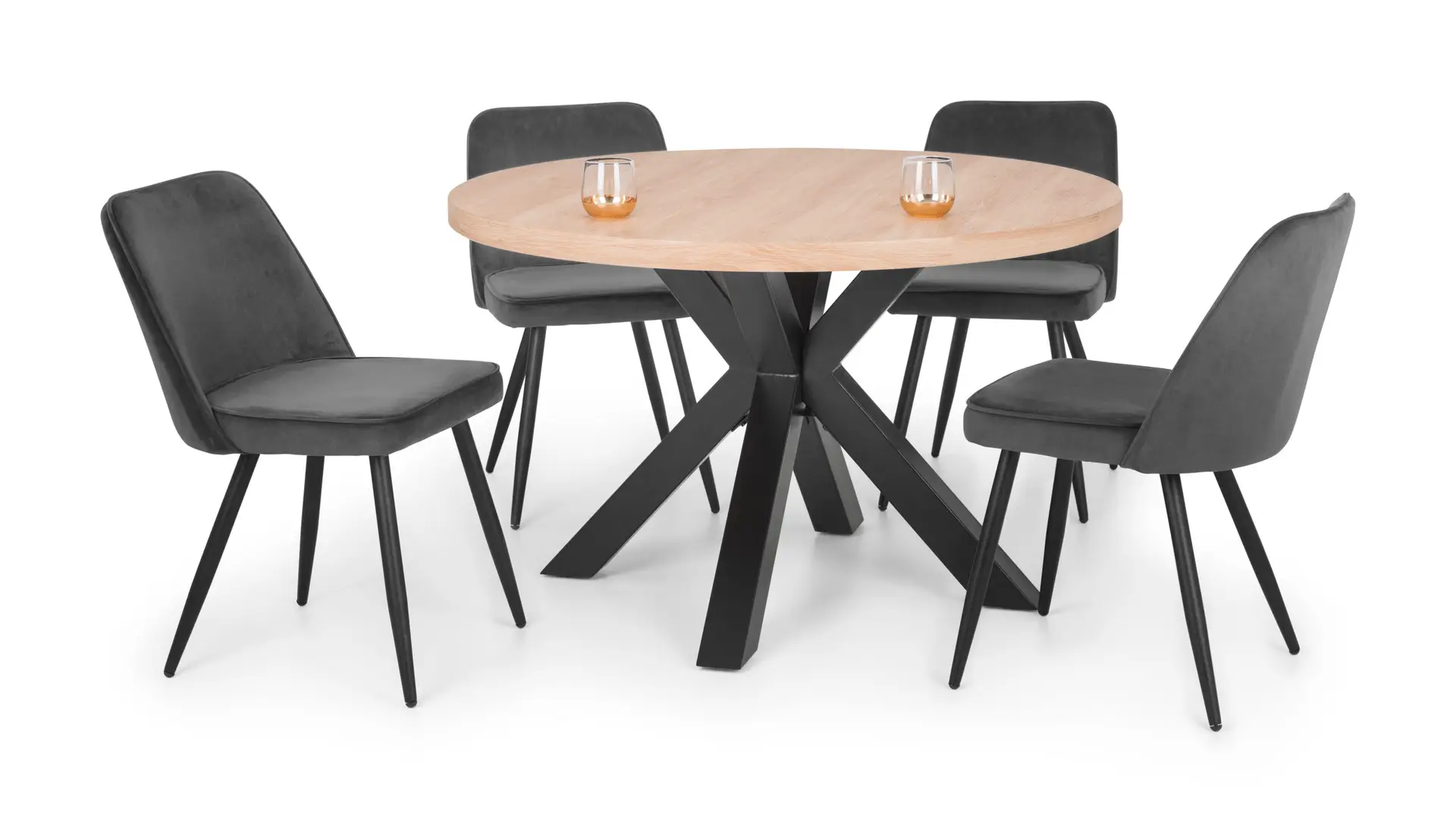 Set Of 2 Burgess Dining Chairs - Grey - Image 4