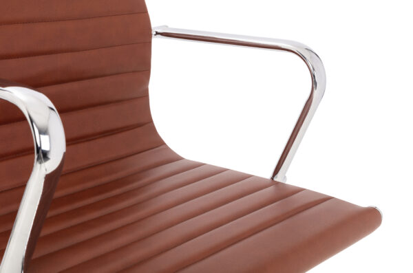 Gio Brown & Chrome Office Chair - Image 6