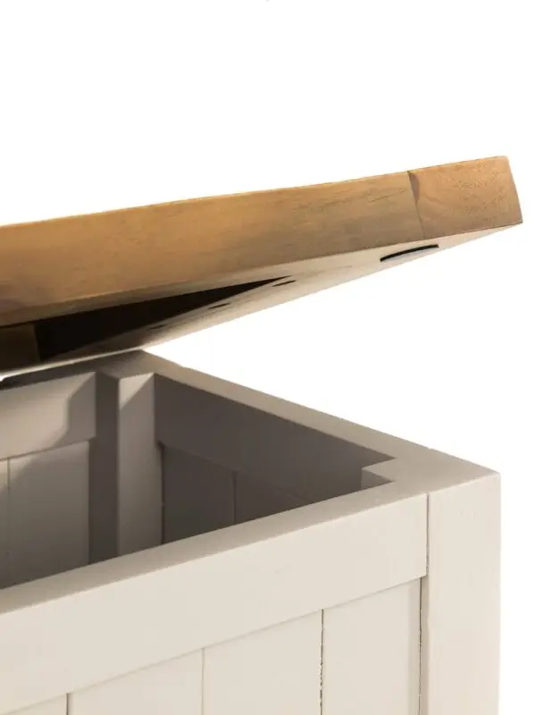 Aspen Storage Bench - Grey Wash - Image 9