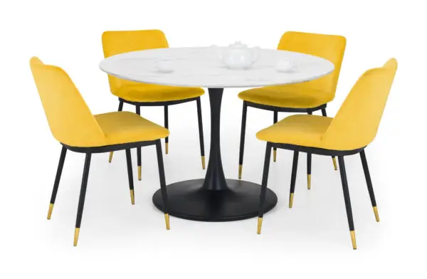 Set Of 2 Delaunay Dining Chairs - Mustard - Image 5