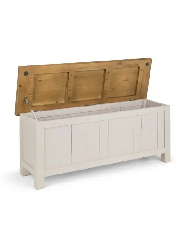 Aspen Storage Bench - Grey Wash - Image 5