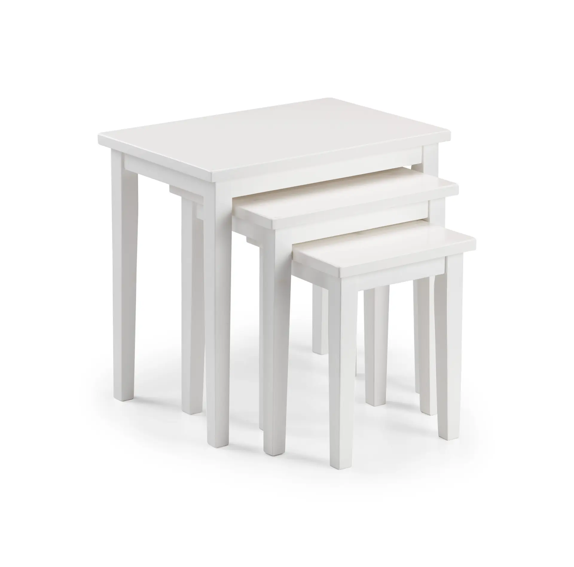 Cleo Nest Of Tables - Pure White Finish - Image 2
