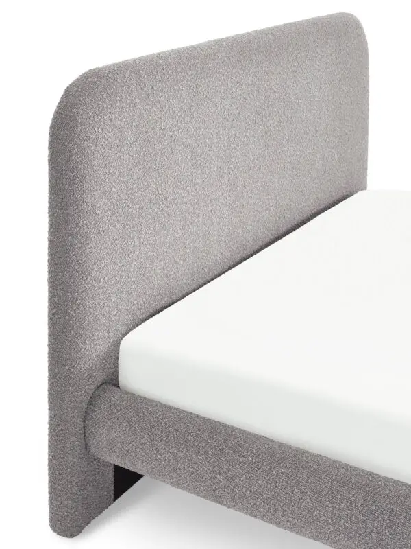 Hannah Double Bed 135Cm - Grey Boucle - Image 10