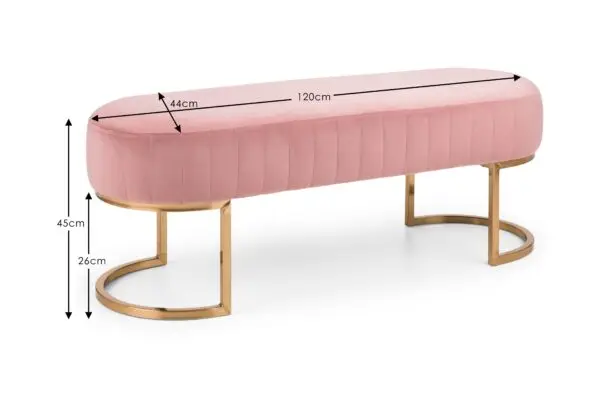 Harrogate Bench - Pink - Image 7