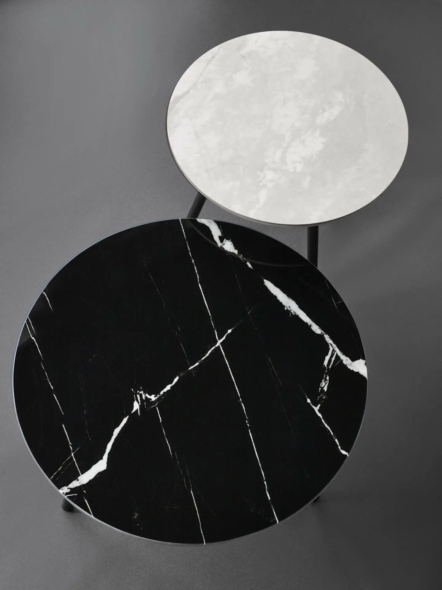 Casper Set of Side Tables Grey and Black - Image 3