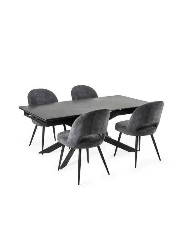 Set Of 2 Ella Dining Chairs - Onyx - Image 4