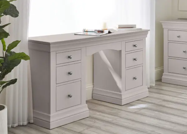 Clermont Dressing Table - Light Grey - Image 13