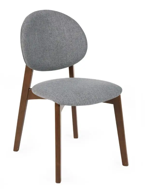 Set of 2 Artemis Walnut and 
Grey Dining Chairs - Image 3