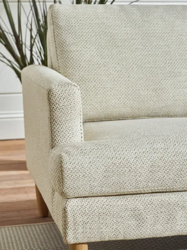 Daisy Beige Pearl Barley Upholstered Compact 2 Seater Sofa - Image 7