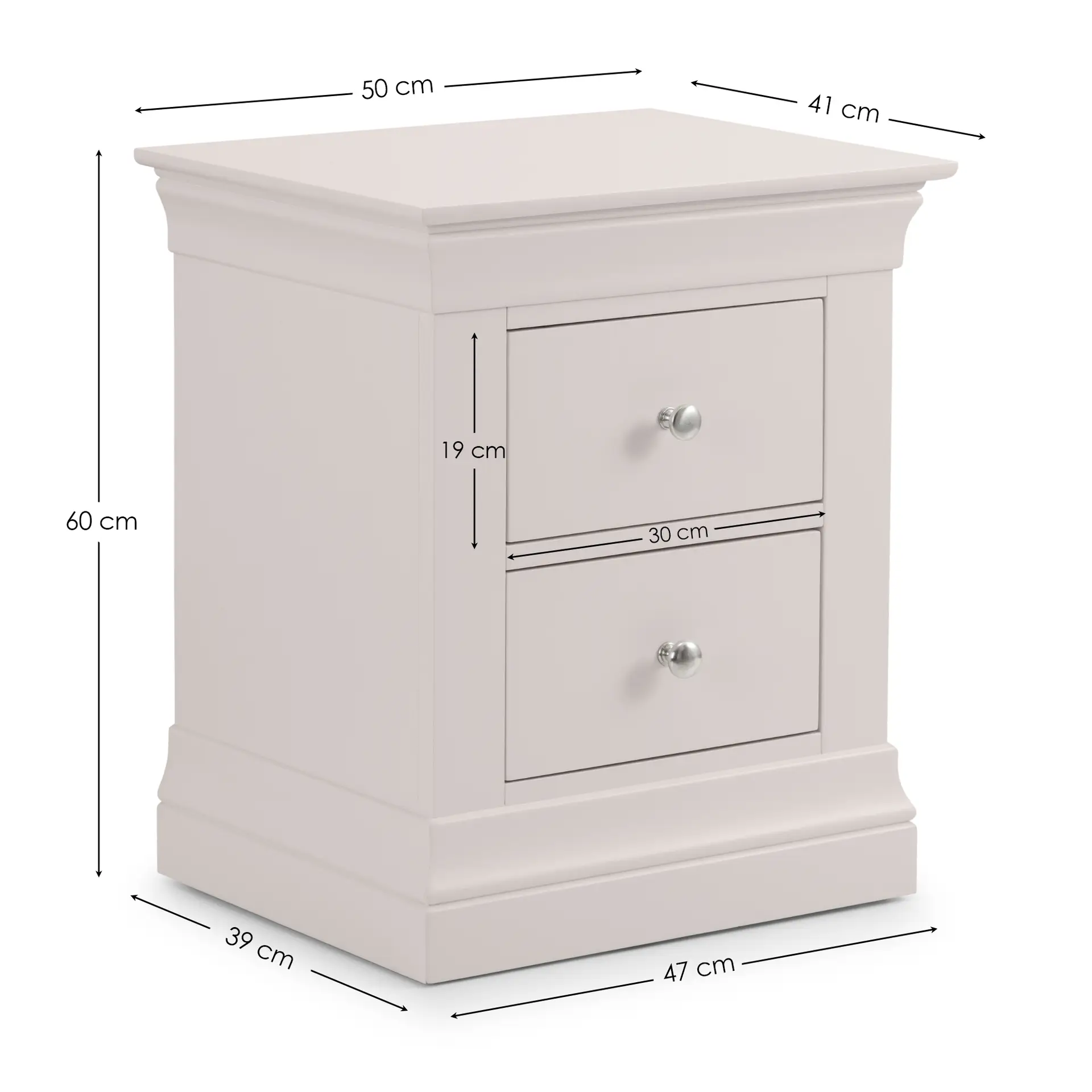 Cleo Nest Of Tables 2 Tone Grey & Oak - Image 7