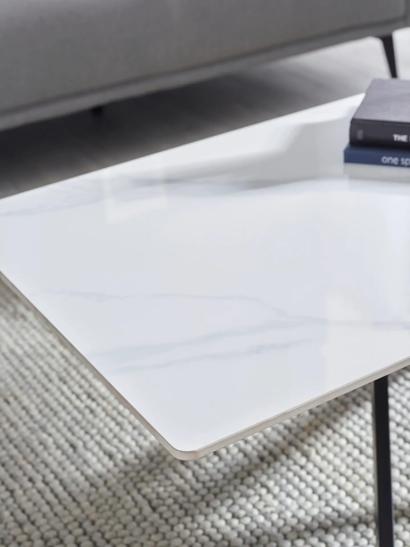 Bradley White Marble Coffee Table - Image 4