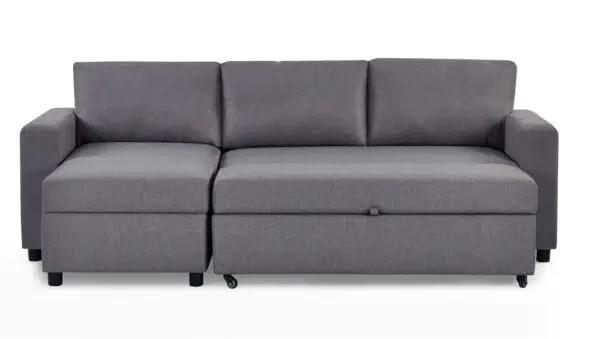 Angel Sofabed With Storage - Light Grey - Image 3