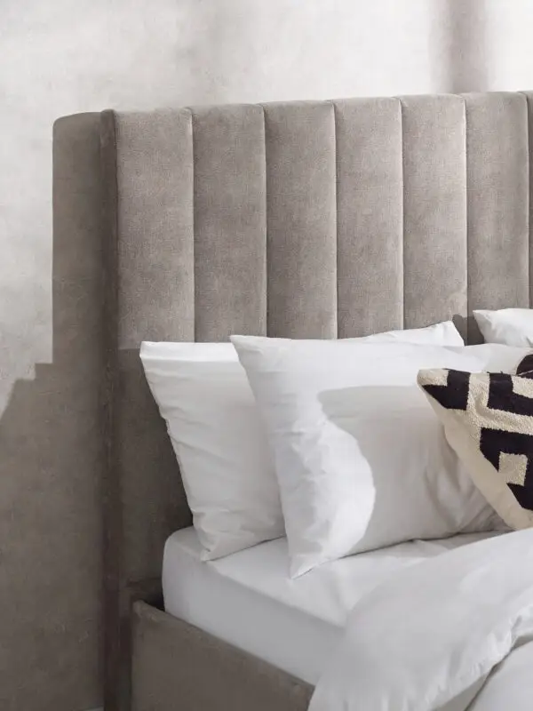 Eloise 150cm King Size Bed - Grey - Image 7