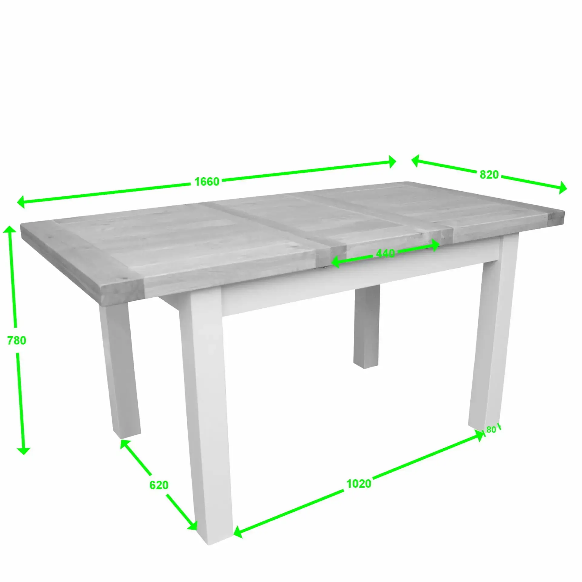 Painted Deluxe 1200 extending table - Image 4