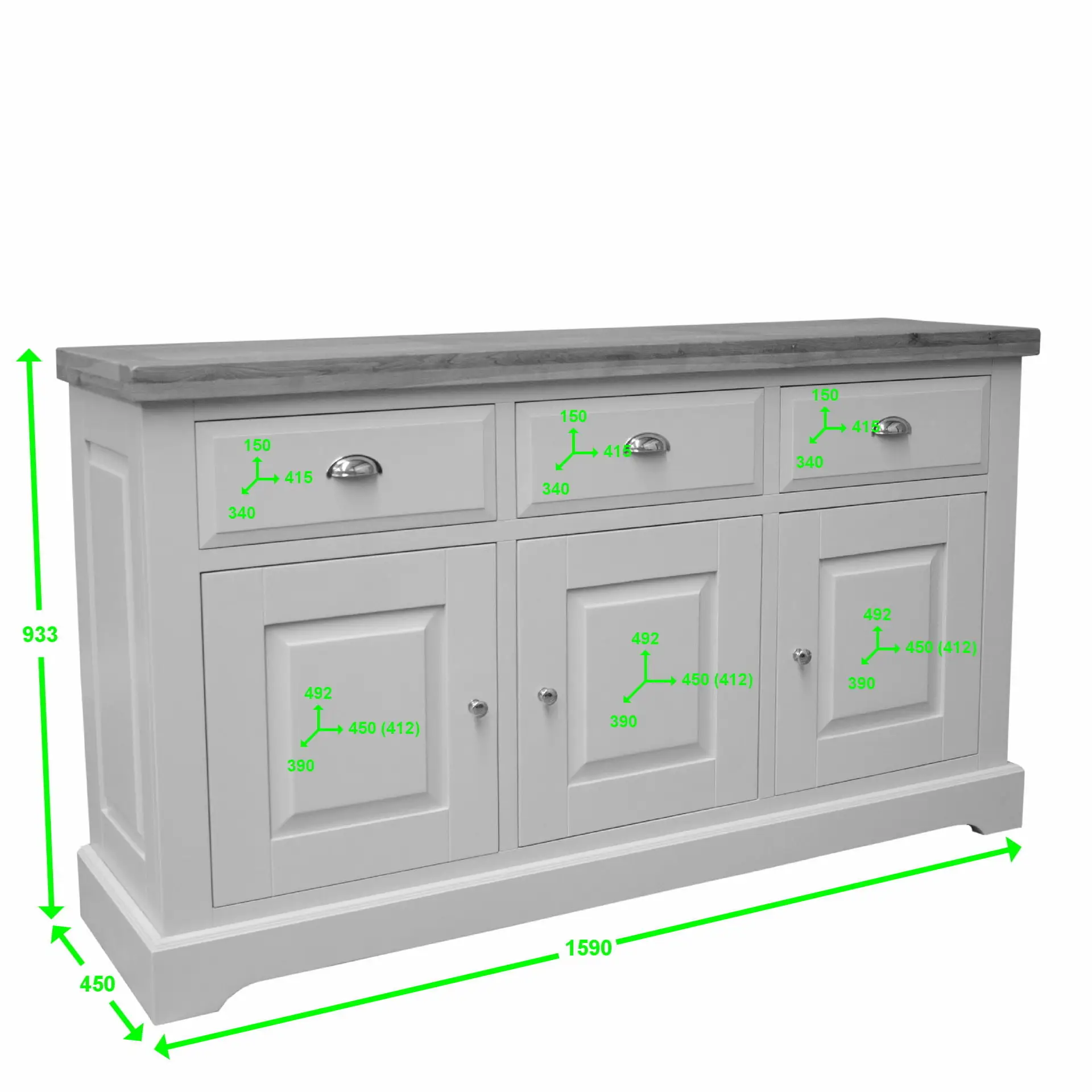 Painted Deluxe Large Sideboard - Image 5