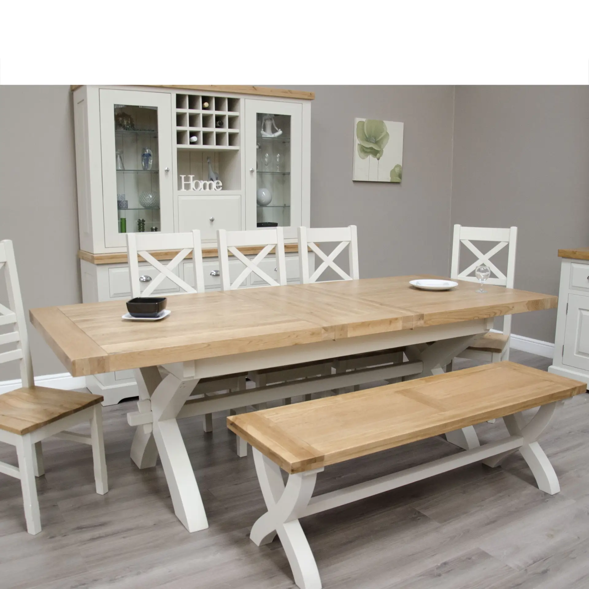 Painted Deluxe X-Leg table - Image 3