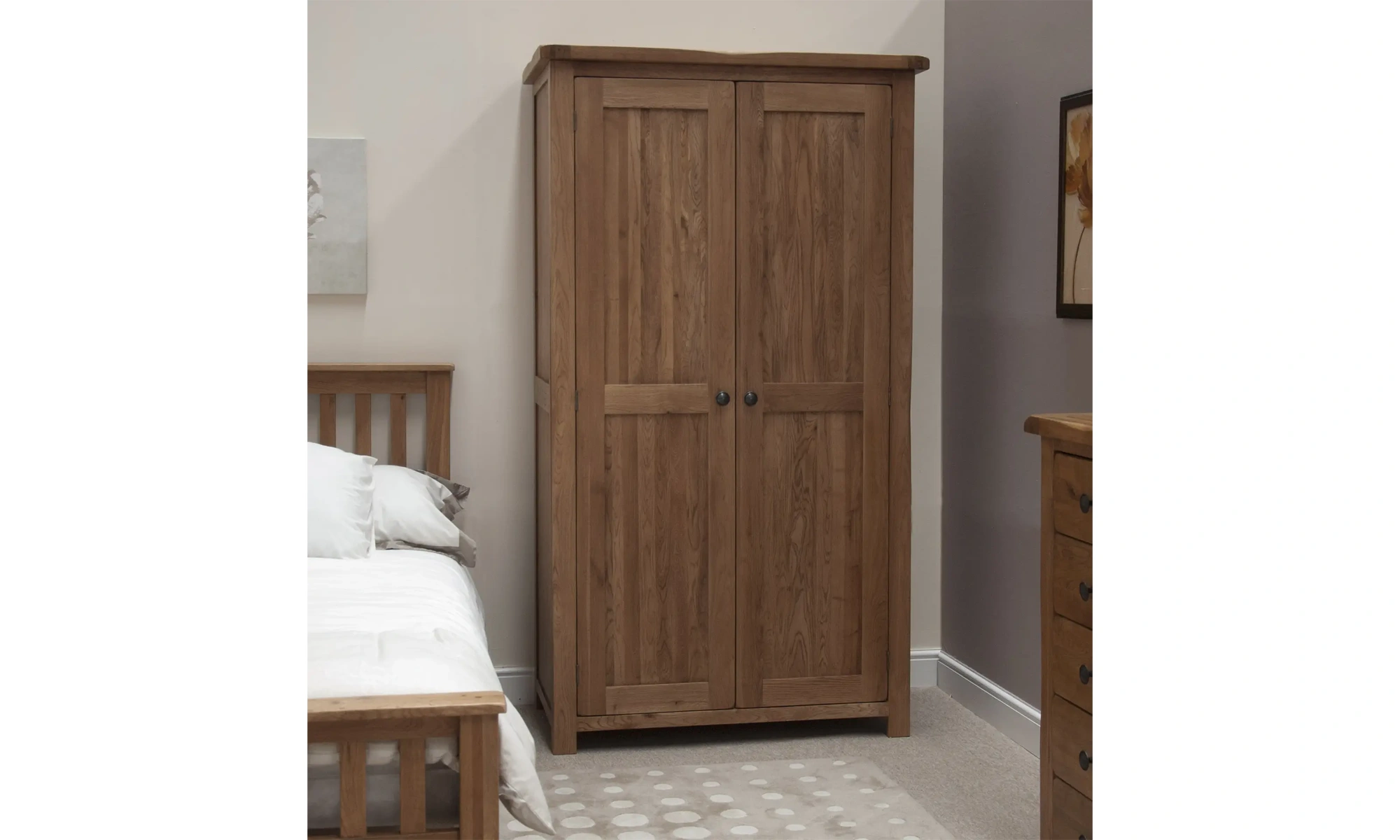 Rustic Oak Wardrobe