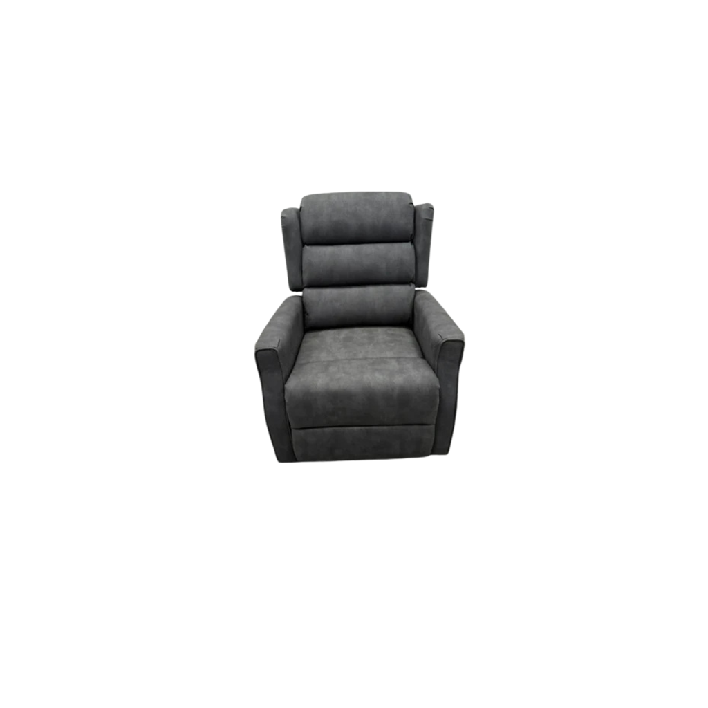 Nikoleta Charcoal Grey Endurance Fabric Duel Motor Power Rise & Recliner Armchair