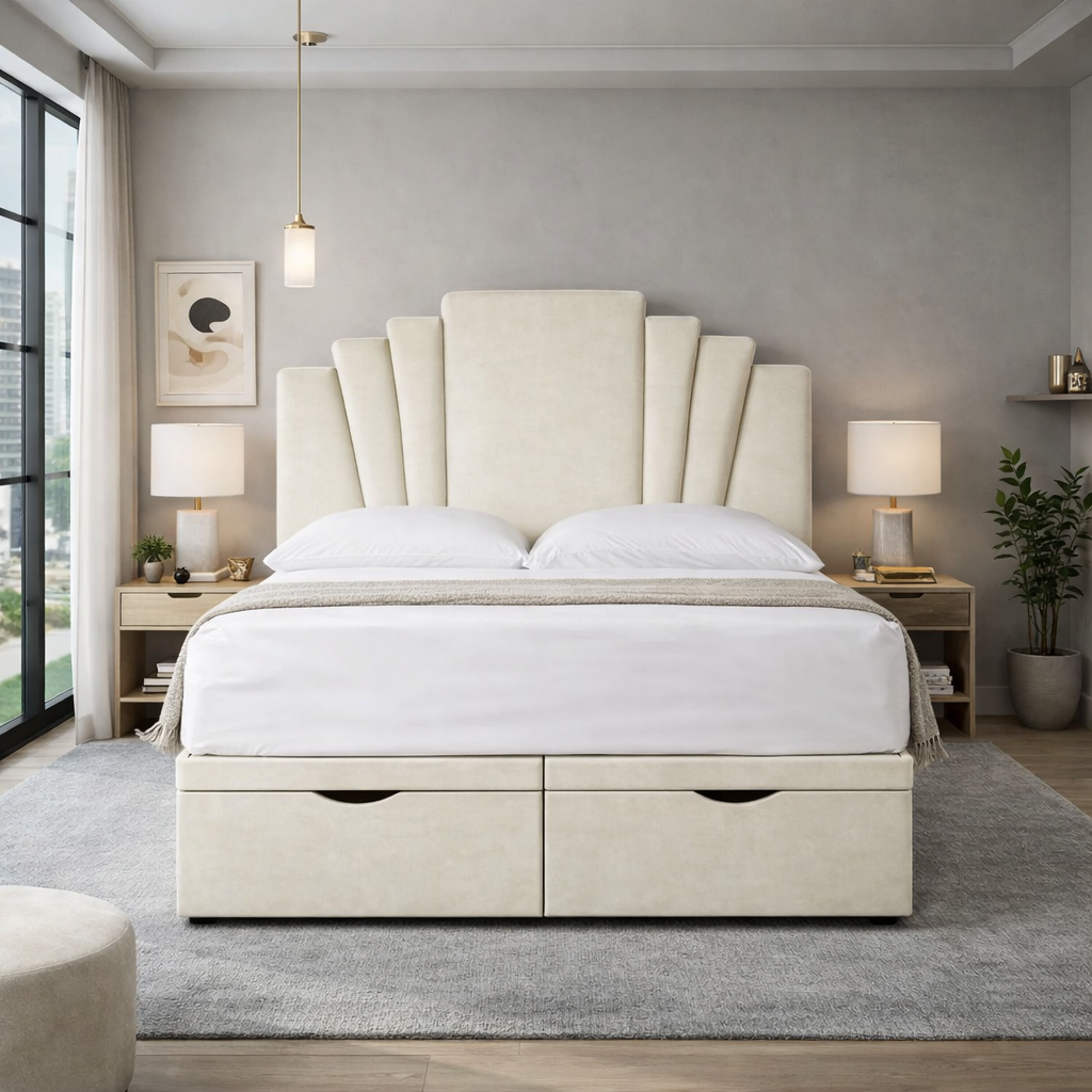 Harry Art Deco Divan Ottoman Bed