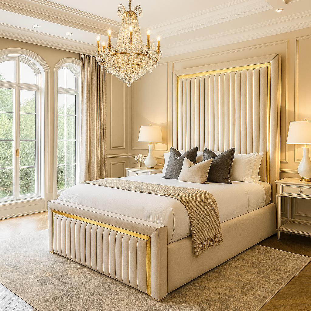 Gold Strip Bed