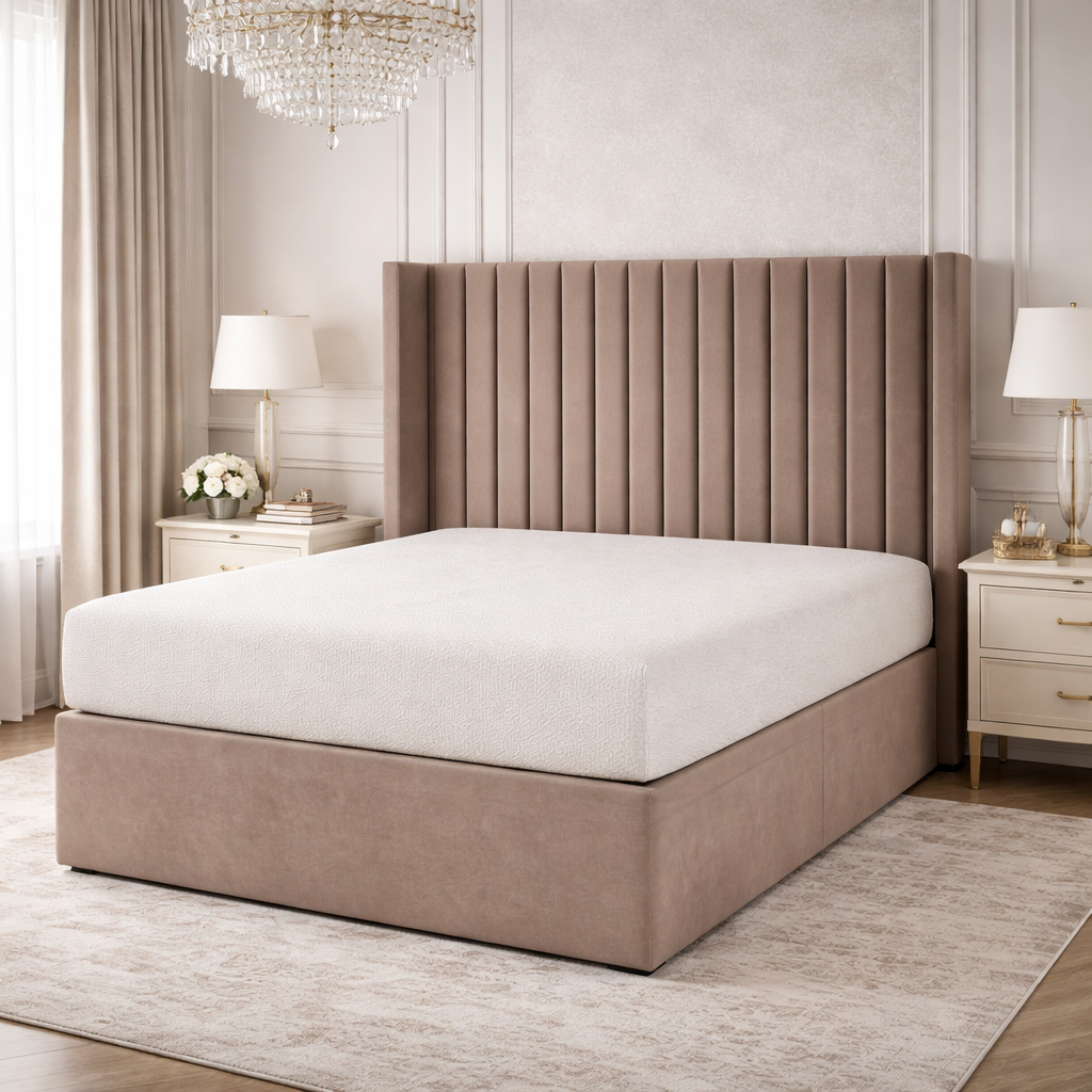 Small Line Winged Divan Bed